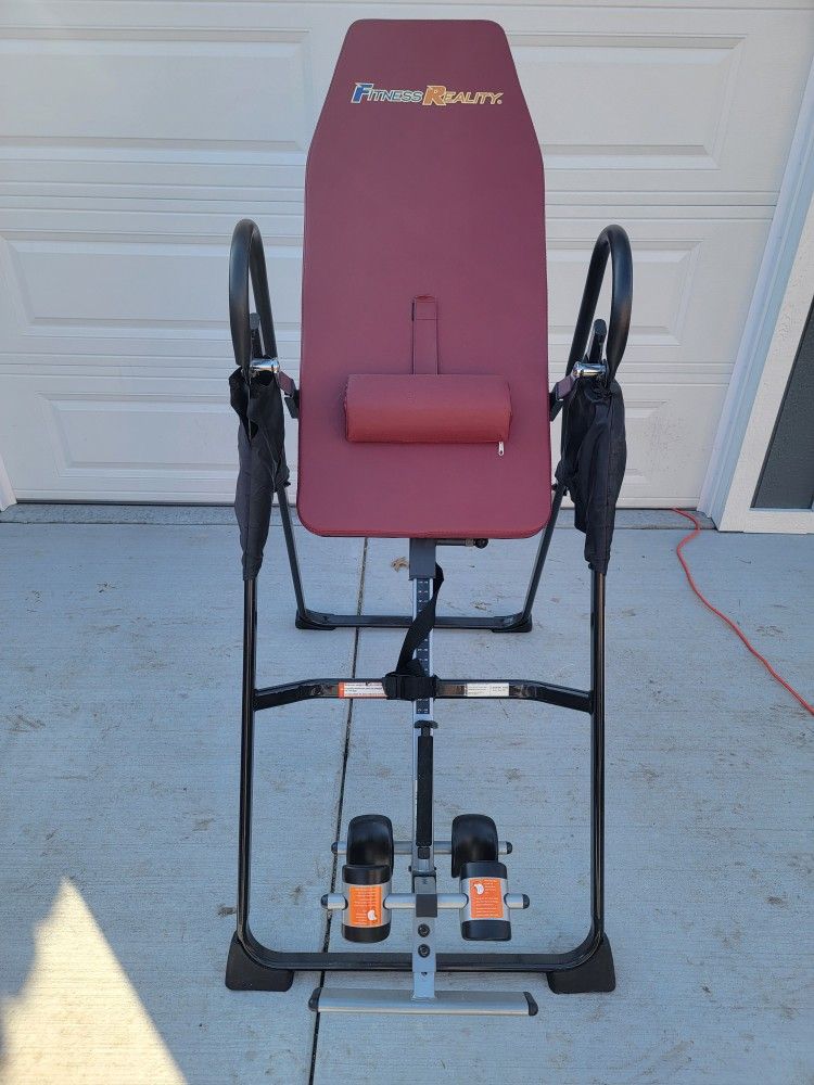 Fitness Reality 790XLT High Endurance Inversion Table with Lower Back Cushion