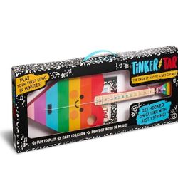 Buffalo Games TinkerTar - Rainbow Heart - The Easiest Way to Start and Learn Guitar - Premium Wood Construction - 1 Stringed Toy Instrument for Kids P