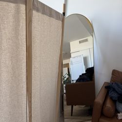 Full Body Mirror Gold Frame