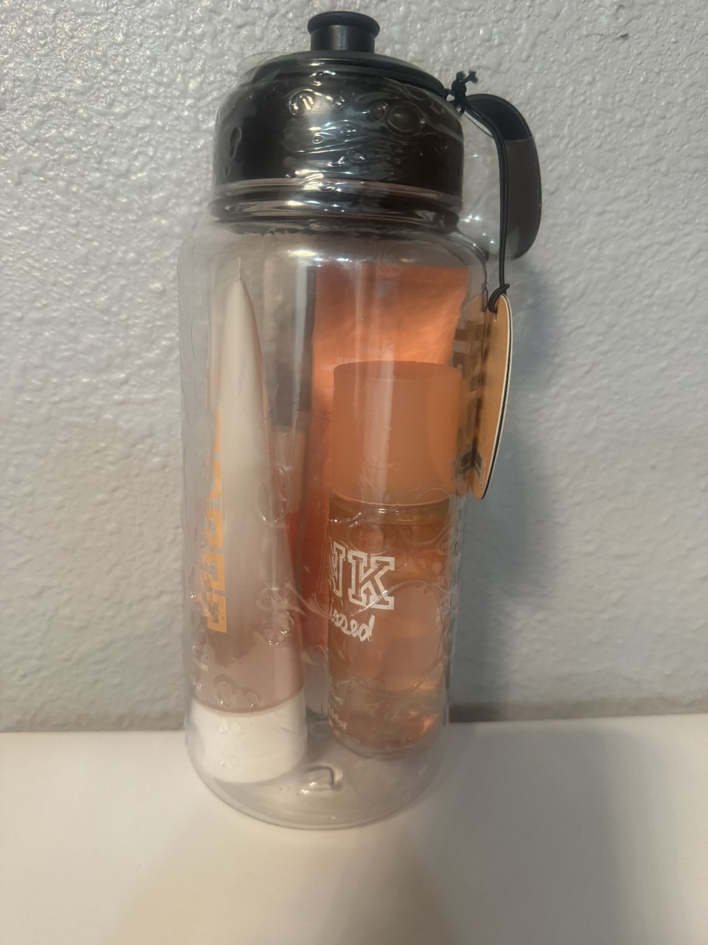 Pink Set  With Water Bottle New 