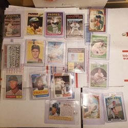 1950s to 1970s Baseball Cards $5 Each Card