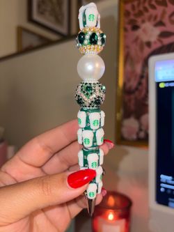 Starbucks Coffee Beaded Pen