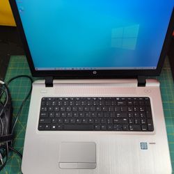 $100 firm, HP Probook 470 G3 17.3 Inch laptop, i5 2.4ghz, 8gb ram, 250gb SSD, AMD R7 M340 1gb GPU, lighted keys, W10 home & office 2021