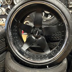 Billet 5x115 22” on sale rim tire deal payment plans