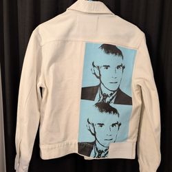 Andy Warhol Calvin Klein White Denim Jacket XS