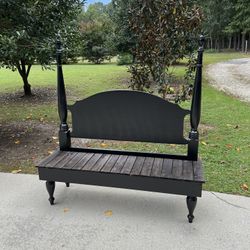Recycled Farmhouse Poster Bed Bench