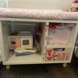 American girl changing table 