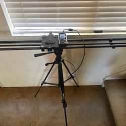 A and J PRO MOTORIZED CAMERA SLIDER  Time LAPSE , WIDE ANGLE SHOT 48″      r