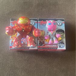 Hulk Buster and Vision Funko Mystery Minis