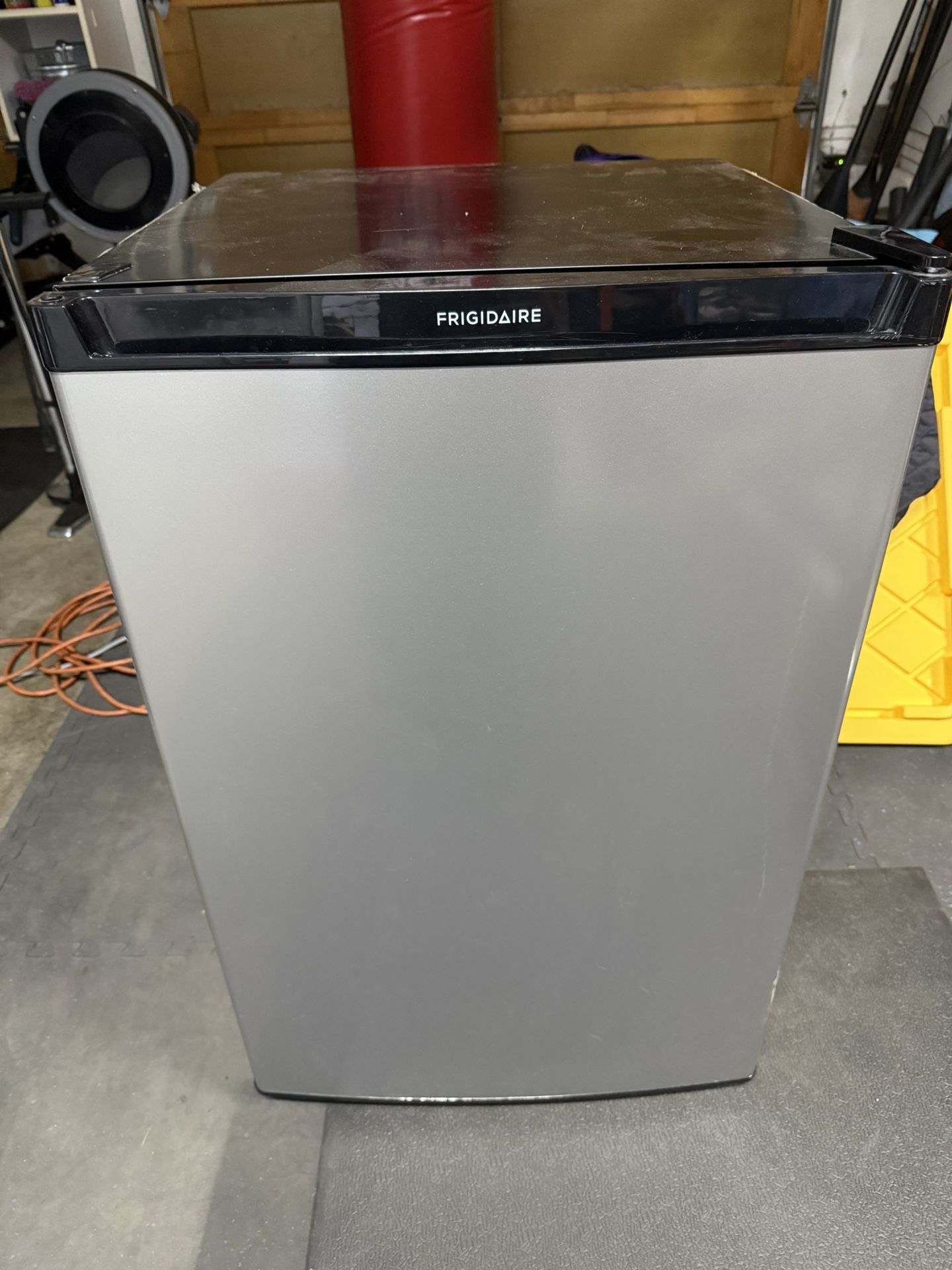 Frigidaire Mini Fridge w/ Freezer – Stainless & Stylish!