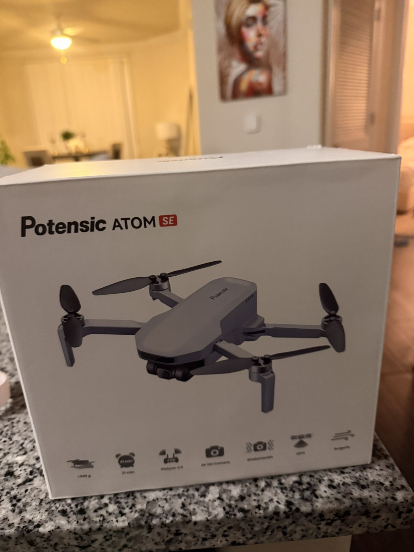 Potensic ATOM SE 4K Drone — GPS, Foldable, <249g, 62-Min Flight Time