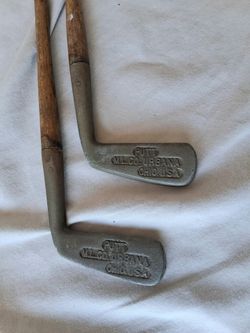 Two (2) Vintage  M.L. Co. Hickory Shafted Putters , Circa 1920's