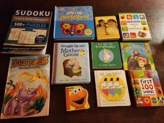 KIDS  BOOKS LOT PREOWNED ZOO FIRST 100 WORDS FRUITS VEGETABLES 