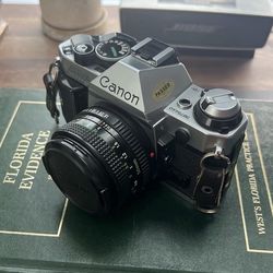 Canon AE-1 Program 35mm SLR Film Camera Kit 50mm Lens