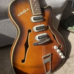 Vintage Defil Hollowbody Guitar