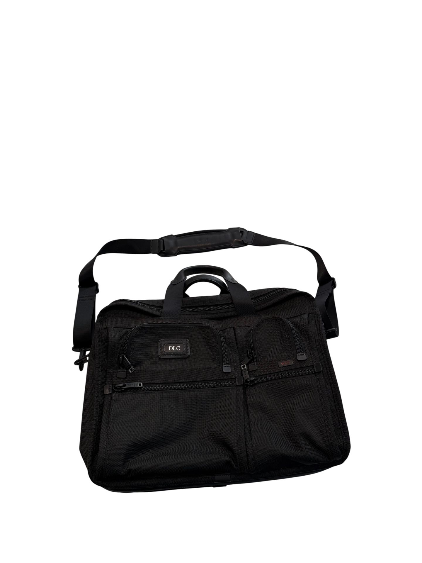TUMI "DLC" Computer Laptop Brief Case Bag in Black