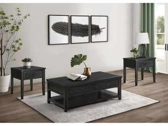 Concord Distressed Java 3-piece Coffee and End Table Set