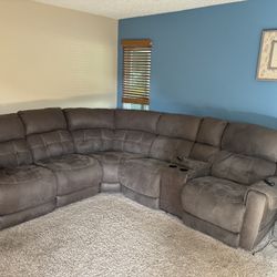 Power Recliner Sectional Sofa