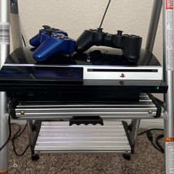 PS3 Console With Two Controllers 