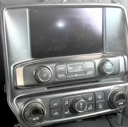 HVAC Climate, temp control panel and radio