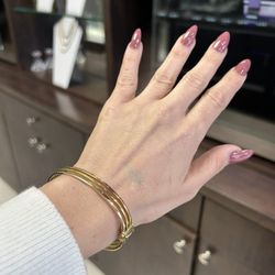 Bracelet Tri -Color 18k Gold