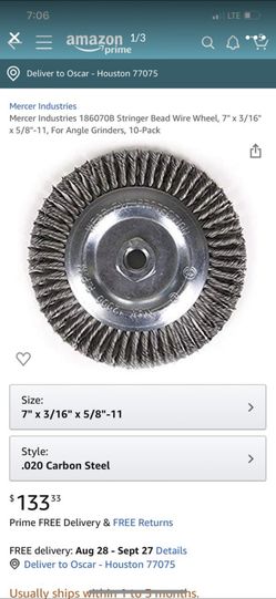 6” cs wire wheels. Per box.