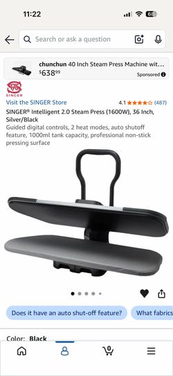 Never used Singer Steam Press 36” with stand
