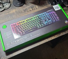 Razer Black Widow v4 X gaming keyboard