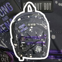 Fall Out Boy Paint Splatter Backpack