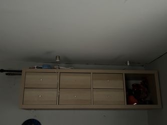 Wall drawers/cabinets + lights