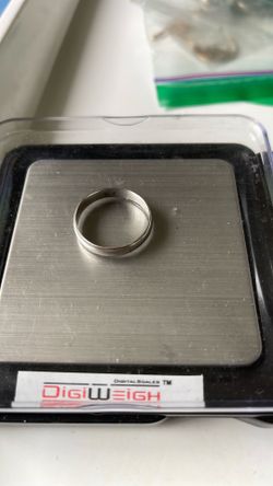 Sterling silver wedding band size 11 men
