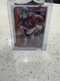 2025 Topps Chrome Colston Loveland Bears Rookie /30 White Refractor