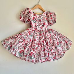 Mela Stitch Disney Princess Christmas Dress 6/7t