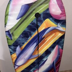 Dolphin Graphic Bodyboard with Leash