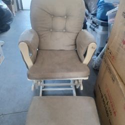 Rocking Chair and Foot Stool