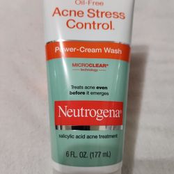 Brand New Neutrogena Oil- Free Acne Stress Control Power Cream Wash 