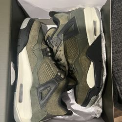 Jordan 4 Olives Size 6y