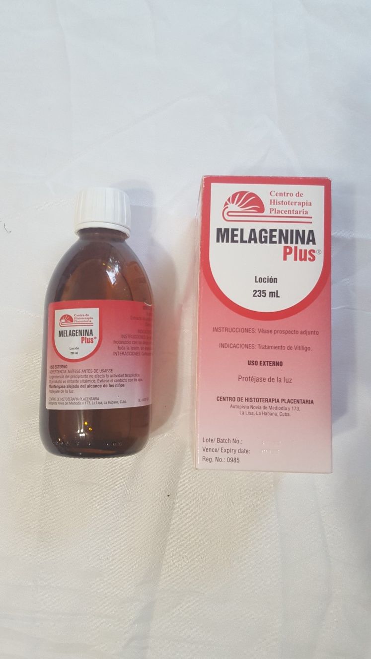 1 melagenina plus. Tratamiento para vitiligo CUBA