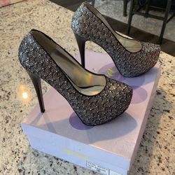 Black And Silver Heel 