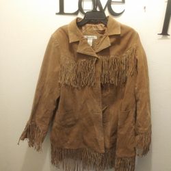 LADIES ROAMAN'S FRINGE COAT SIZE 18W