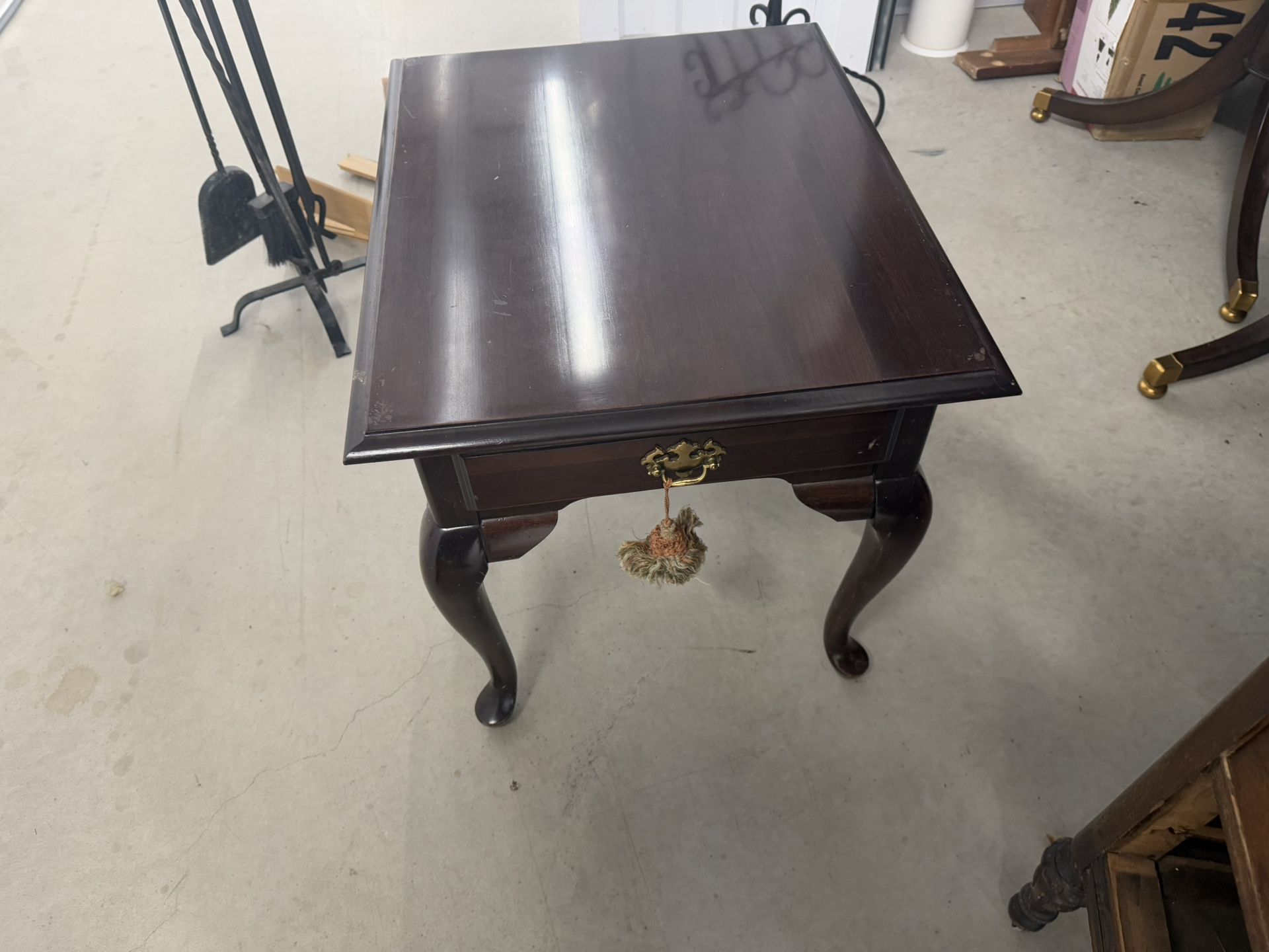 Queen Ann Cherry Coffee Table And End table
