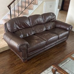 Leather Couch Set