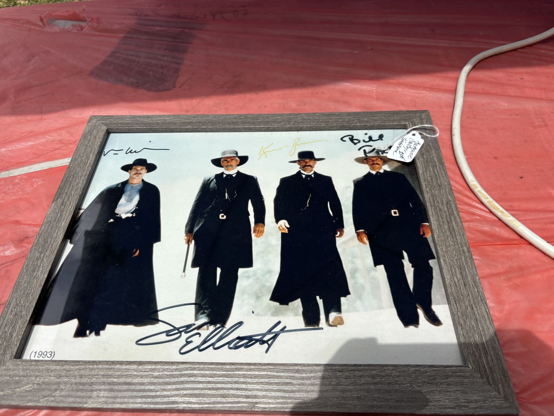 Autographed Picture Of Val Kilmer RIP And The Tombstone Outlaw