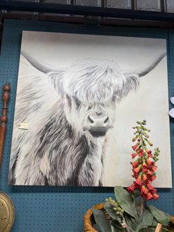 Large bull Art picture