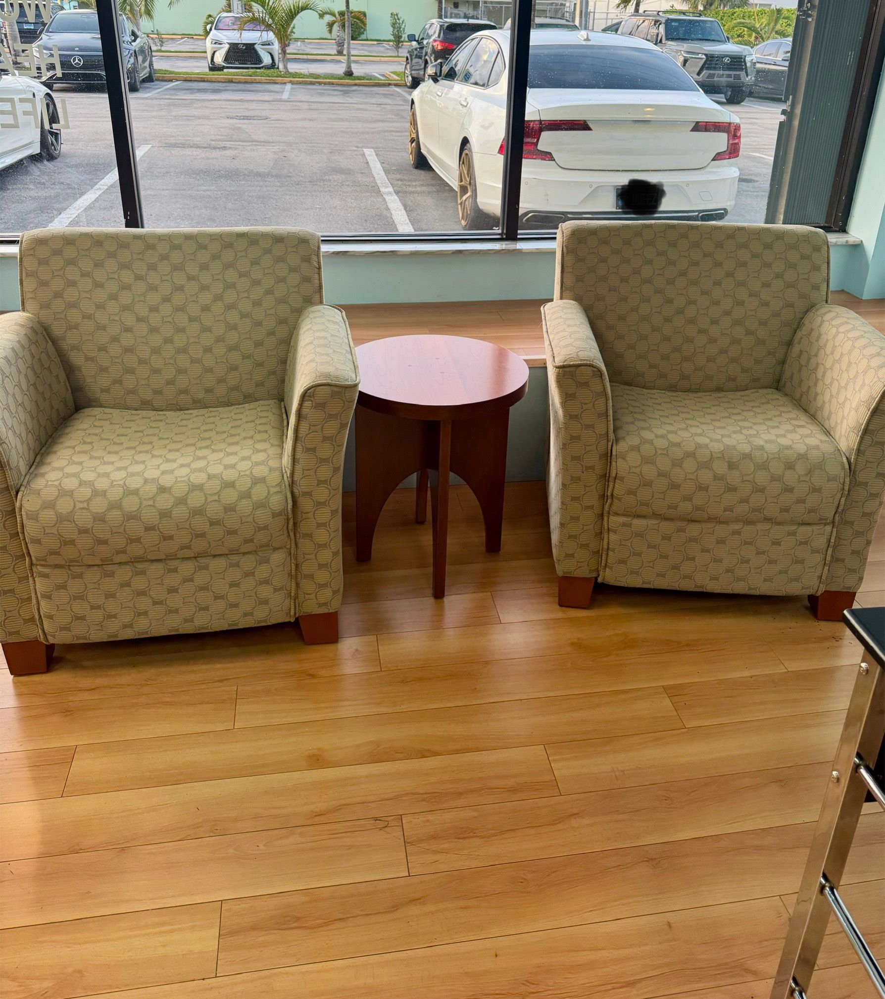 Set Of Chairs And Side Table