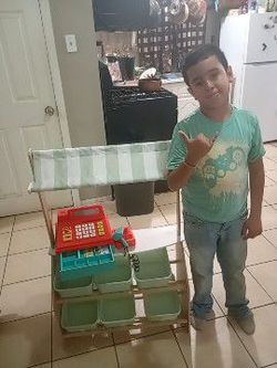 Market stand for kids.