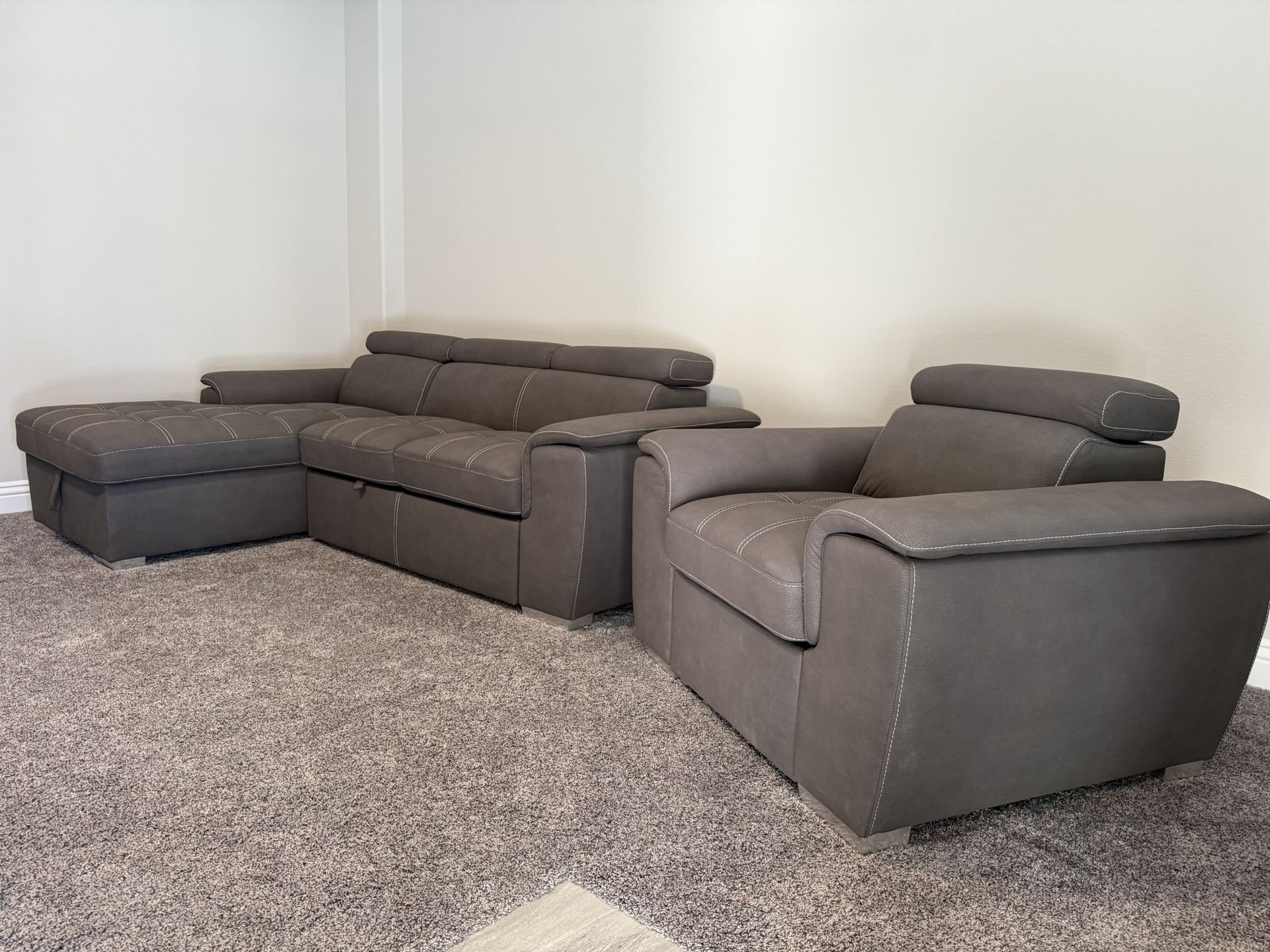 Sectional Sofa Bed And Lounge Chair