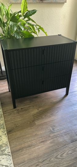 Black 3 drawer