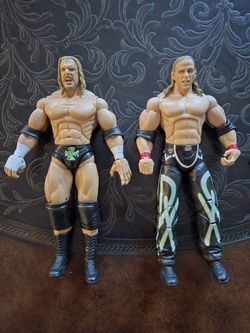 2007 Jakks Pacific WWE Deluxe Aggression Triple H and Shawn Michaels DX $65 OBO