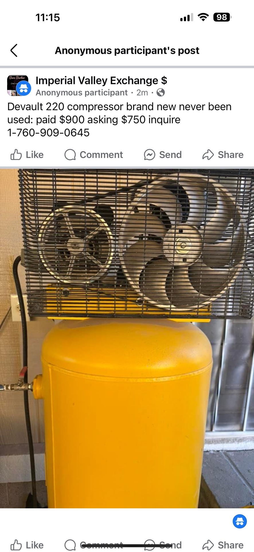 Devalt compressor 